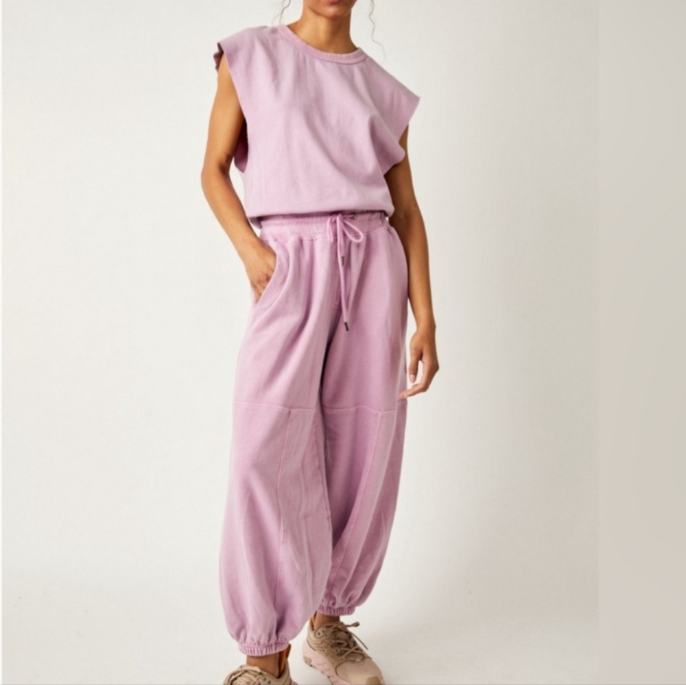 Free People FP Movement Throw and Go Jumpsuit NWT XL Cherry Blossom